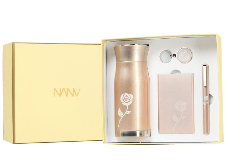 NANV  車載保溫杯+移動電源+鑰匙扣+筆套裝