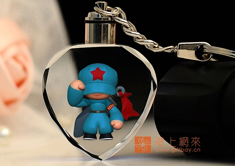 紅仔 仿水晶鑰匙扣